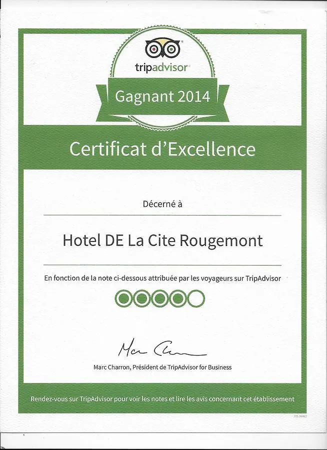 De La Cite Rougemont 2* Paříž